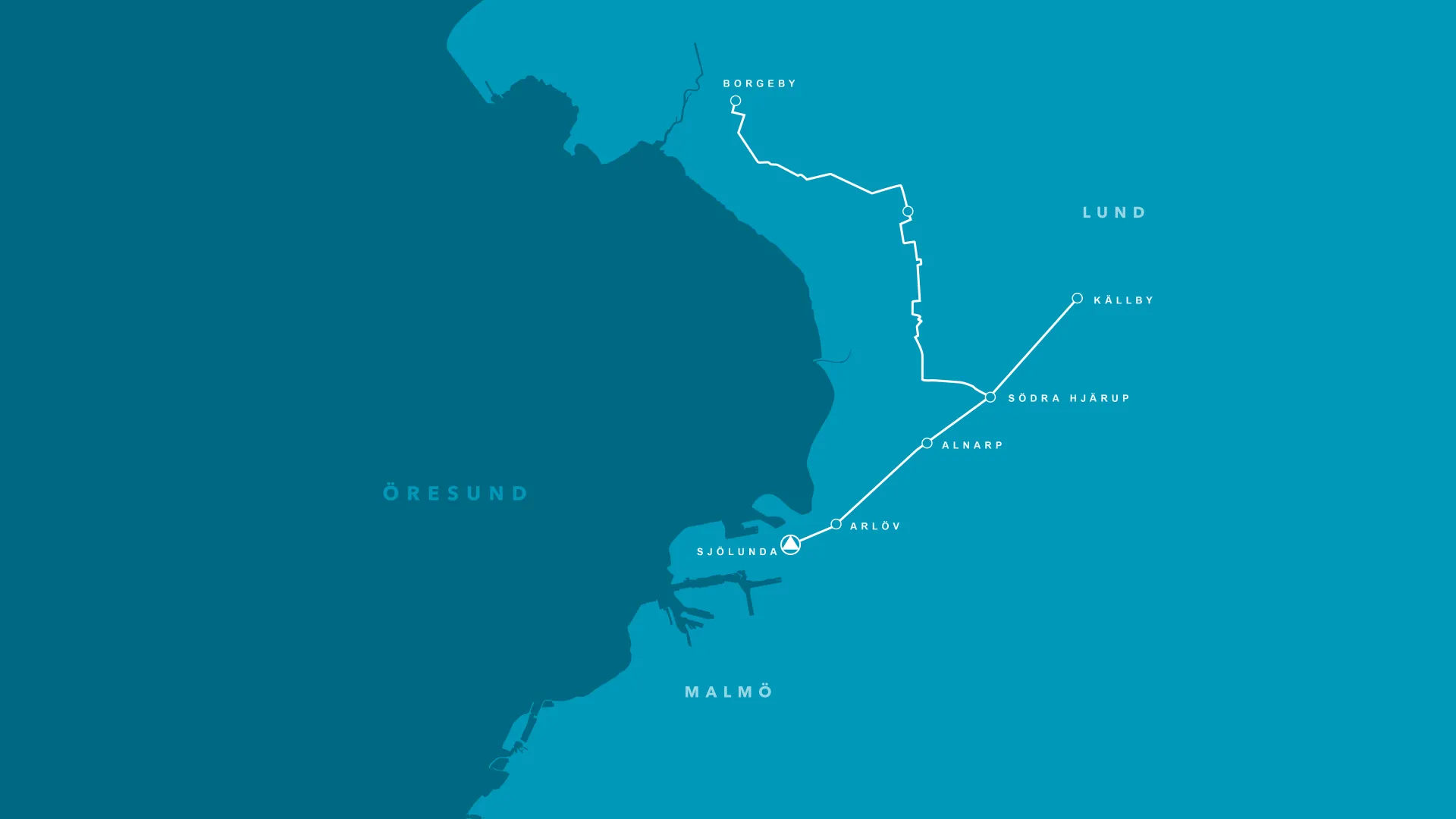 Karta över Tunnel Norr med schakt namn 